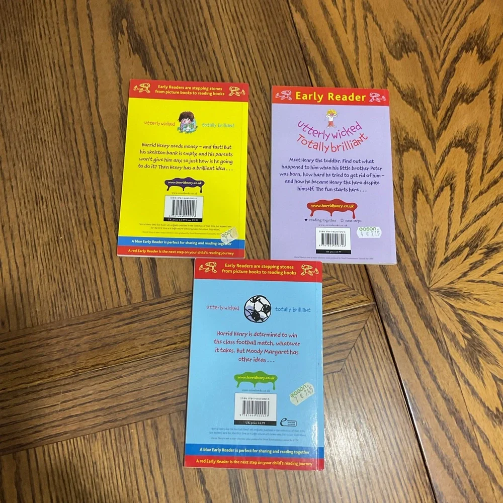 Young Children's Chapter Book Sets: 6 Horrid Henry and 2 Captain Underpants